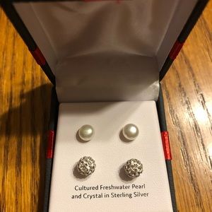 Pearl/Diamond Earrings